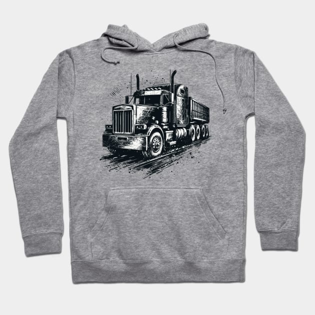 Truck Hoodie by Vehicles-Art